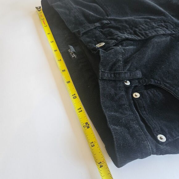 J. Crew Sz 8 Corduory Trouser Pants Black Classic Fall Straight Mid Rise - Picture 5 of 8